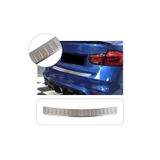 Brsplast Bmw 3 Serisi F30-F35-F80 Sedan Uyumlu 2011-2018 Krom Arka Tampon Üstü Koruma Paslanmaz Çelik