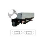 Brsplast Ford Transit Kamyonet Uyumlu 2007-2019 Krom Stop Çerçevesi 2 Parça Paslanmaz Çelik