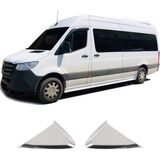 Brsplast Mercedes Sprinter W907 Uyumlu 2018 Ve Üzeri Krom Kelebek Cam Nikelajı 2 Parça Paslanmaz Çelik