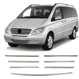 Brsplast Mercedes Viano Uyumlu 2004-2010 Krom Ön Panjur 7 Parça Paslanmaz Çelik