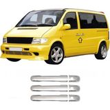 Brsplast Mercedes Viano W638 Uyumlu 1998-2003 Krom Kapı Kolu 3 Kapı (Delikli) Paslanmaz Çelik