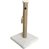 Brt Pet Peluş Kedi Tırmalama Tahtası 52 CM beyaz