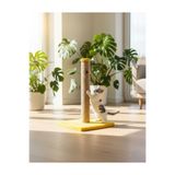 BRT Pet Peluş Kedi Tırmalama Tahtası - 52 Cm, Sarı