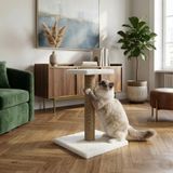 BRT Pet Platform Kedi Tırmalama Tahtası - 52Cm,Beyaz