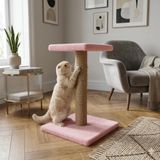 BRT Pet Platform Kedi Tırmalama Tahtası - 52Cm,Pembe