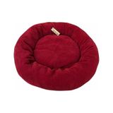 Brt Pet Simit Şeklinde Polar Kedi Yatağı 50 x 12 CM kirmizi