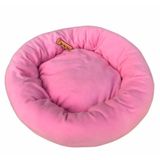 Brt Pet Simit Şeklinde Polar Kedi Yatağı 50 x 12 CM pembe