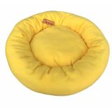 Brt Pet Simit Şeklinde Polar Kedi Yatağı 50 x 12 CM sari