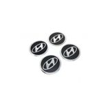 BRTSHOPPİNG Jant Göbeği Arma Hyundaı Uyumlu 60mm Alüminyum Yapıştırma 4'lü Arma Set