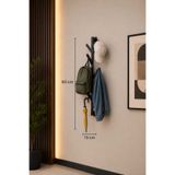 BRTWOODS Metal Duvar Askılığı Portmanto Askılık Siyah Modern Vestiyer Askısı