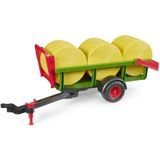 Bruder 3 Yuvarlak Saman Balyalı Nakliye Römorku BR02204 - Renkli