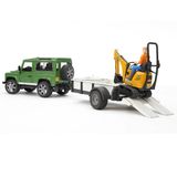 Bruder BR02593 Land Rover Arazi Aracı Jcb Mini Kazıcı Oyuncak