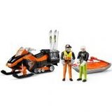Bruder BR63100 Sürücülü Kayak Aracı Kurtarma Kızagı Ve Kayakçı