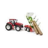 Bruder Bruder Roadmax Kütük Taşıyan Römorklu Oyuncak Traktör - 2 Yaş - Option-1