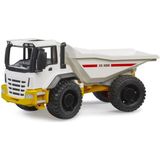 Bruder Damperli Kamyon - Sarı Beyaz BR03420 Yumuşak Kauçuk Lastiklerle Üretilmiş Oyuncak Araç
