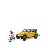 Bruder Jeep Oyuncak W. Rubicon Araba Ve Bisiklet Sürücüsü
