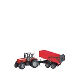 Bruder Massey Ferguson 7480 Kırmızı Oyuncak Traktör Römork