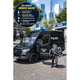 Bruder Mercedes-Benz Sprinter Polis Özel Harekat Aracı Polis Figürlü Oyuncak Van Siyah Model 02685
