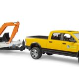 Bruder Ram 2500 Römorklu Pickup ve Mini Oyuncak Ekskavatör