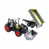 Bruder Turkuaz Claas Nectıs 267F Traktör-Römork Modeli Dayanıklı Malzeme ile Eğlenceli Oyun - Yeşil