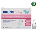 Bruno Baby 10'lu Nazal Aspiratör Yedek Ucu 2 Kutu Bebek Dostu ve Ergonomik Tasarım ile Kullanım