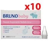 Bruno Baby 10x10'lu Nazal Aspiratör Yedek Ucu