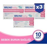 Bruno Baby Burun Aspiratörü Yedek Uç 30 Adet Ekstra Yumuşak BPA'sız Silikon Kolay Temizlenebilir