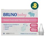Bruno Baby Nazal 10'lu 8 Adet Aspiratör Yedek Ucu