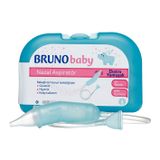 Bruno Baby Yumuşak Başlıklı Nazal Aspiratör 1 Adet + Tek Kullanımlık Başlık 2 Adet - BPA İçermeyen, Ergonomik ve Bebek Dostu Tasarım