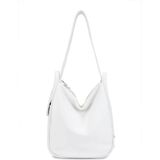Bruno Rossi Bag Kadın Hakiki Deri Beyaz Sırt & Omuz Çantası 1048 MLX14G BN CNT SK25-26 BIANCO