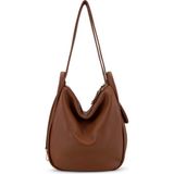 Bruno Rossi Bag Kadın Hakiki Deri Taba Sırt & Omuz Çantası 1048 MLX14G BN CNT SK25-26 CUOIO