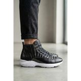 Bruno Shoes Hakiki Deri Erkek Sneaker Bot – Içi Dışı Deri, Günlük ve Şık Tasarım - Siyah