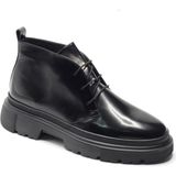 Bruno Shoes Siyah Hakiki Açma Deri Kalın Kauçuk Tabanlı Modern Klasik Erkek Bot
