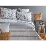 Bruno V1 6 Parça Ranforce Nevresim Takımı Gri - 220 x 240 cm