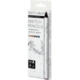 Bruno Visconti 30- 0118/03 Sketch Art 4 mm Grafit 6 Renk Pastel Profesyonel Kuru Boya Set
