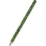 Bruno Visconti Happy Graphix Jumbo Kurşun Kalem 4B 3,5 mm Dikkat 21-0062/19 Yeşil Renkli Üç Yüzlü Tasarım