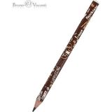 Bruno Visconti Jumbo Kahve Saati Desenli Kurşun Kalem 4B 3,5 mm 1 Adet
