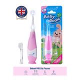 Brush-Baby BabySonic Işıklı Bebek ve Çocuk Diş Fırçası 0-3 Yaş - Pilli - 2 Yedek Başlık - Pembe