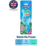 Brush Baby Bebek Diş İpi Etkili Yumuşak Diş Fırçası - Mavi ve Turkuaz - 0-3 Yaş - Çiftli Paket - Erkek