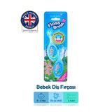 Brush-Baby Bebek Diş İpi Etkili Yumuşak Diş Fırçası - Mavi ve Turkuaz - 0-3 Yaş - Çiftli Paket