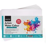 BRUSTRO Artists Suluboya Kağıdı 300 Gsm -%25 Pamuk, Soğuk Preslenmiş, 18 + 6 Yaprak İçerir Ücretsiz A4