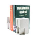 Brüt Beton Kitap Desteği & Kitap Tutucu