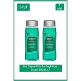 Brut Hair&Body Shower Gel 500 ml x 2 Adet Duş Jeli
