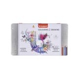 Bruynzeel 60319070 Colouring & Drawing 70'li Kuru Sulu Metalik Dereceli Çizim Kalem Seti