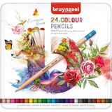 Bruynzeel Expression Colour 24 Renk Kuru Boya Kalem Seti Metal Kutu ile Yüksek Kalite - Renkli