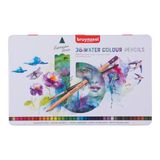 Bruynzeel Expression sulu boya kalemleri 36'lı set + fırça metal kutu içinde | suda çözünür kalemler, yetişkinler için, Bullet Journaling