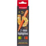 Bruynzeel Highlıghter Set Yellow/orange - Floresan Kalem Seti Sarı/turuncu - Renkli - Standart