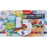 Bruynzeel : Kuru Boya Kalemi & Çizim Seti : 60 Renk (Small Artist Serisi) - Karışık Renk