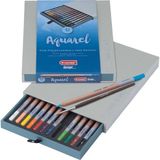 Bruynzeel Kuru-Sulu Boya Kalem Seti - 12 Renk (Desıgn Watercolour Serisi Lüx Kutu) - Renkli - Standart