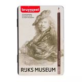 Bruynzeel Rijks Museum Graphite Dereceli Karakalem Seti 12Li Rembrandt Metal Kutu